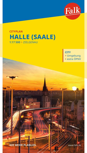 Falk cityplan halle - cityplan, (saale)
