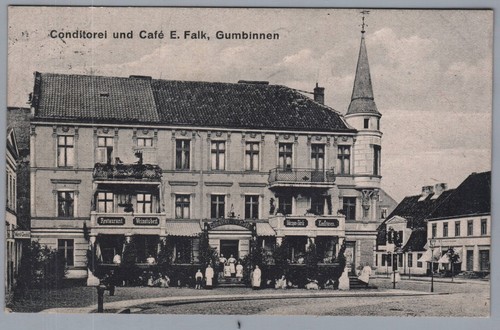 Ansichtskarte gumbinnen - ansichtskarte,