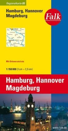 Falk regionalkarte hamburg - falk,