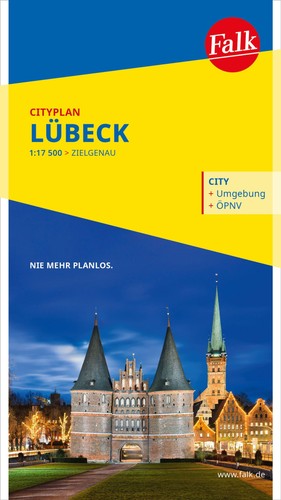 Falk cityplan lübeck - falk, 1:17.500